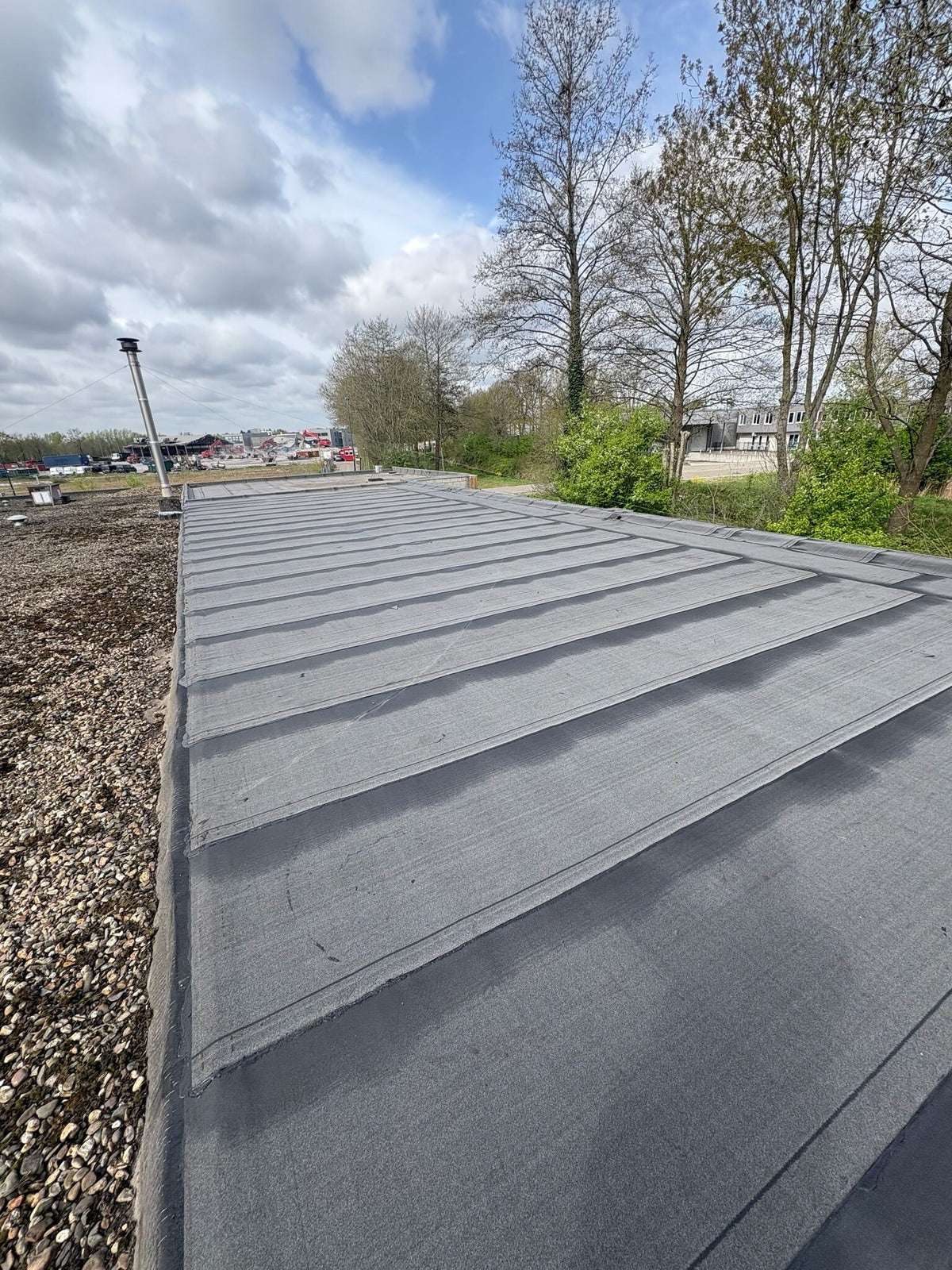 Bitumen dakbedekking in Dongen